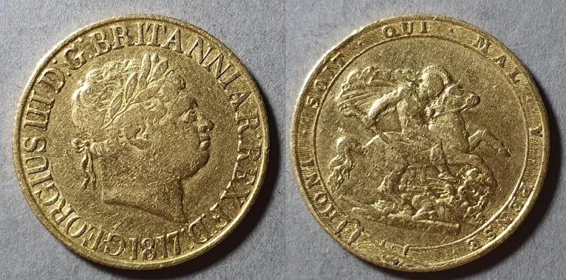 Moneda de 1 Soberano (Jorge III)