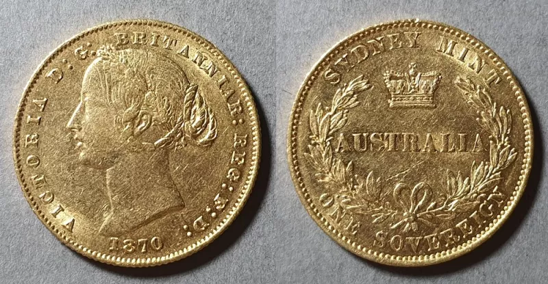 Moneda de 1 Sovereign (Soberano)
