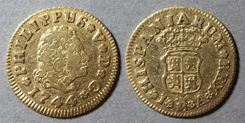 Moneda de 1/2 Real (Felipe V)
