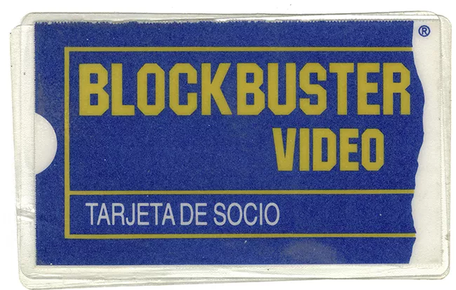 Tarjeta de socio Blockbuster Video perteneciente a María Alvarado