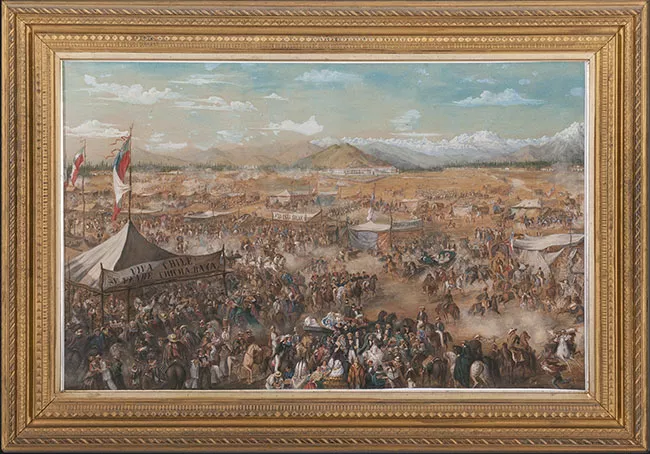 18 de septiembre en el Campo de Marte de Santiago