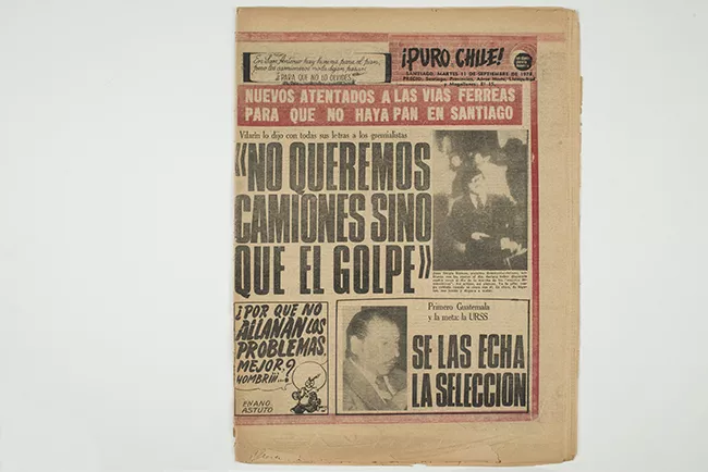 Peródico ¡Puro Chile! 11 de septiembre de 1973