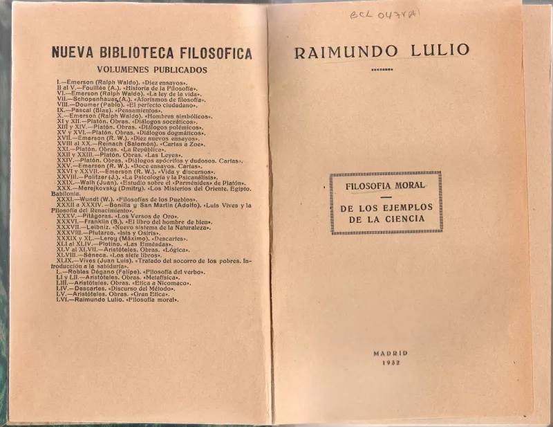 Filosofía Moral, de los ejemplos de la ciencia