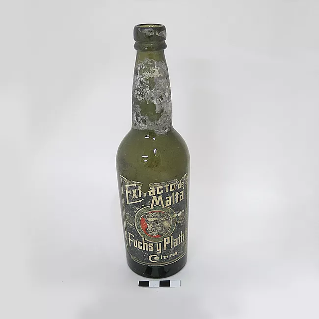 Botella de extracto de malta