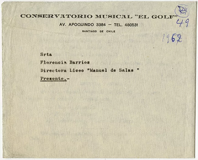 Invitación y programa del  acto de inauguración del nuevo edificio y laboratorios para la humanidades del  Liceo Experimental "Manuel de Salas"