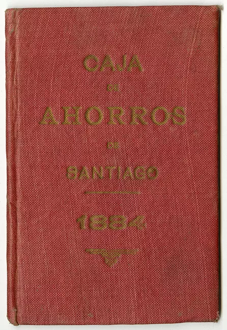 Libreta Caja de Ahorros de Santiago perteneciente a Dina de Brossard