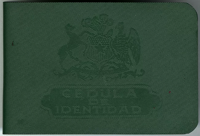 Cédula de identidad de Sara Inés Caballería León