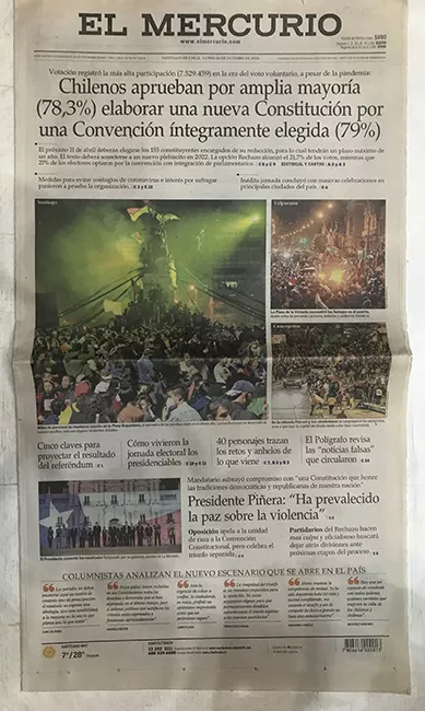 El Mercurio, cuerpo A