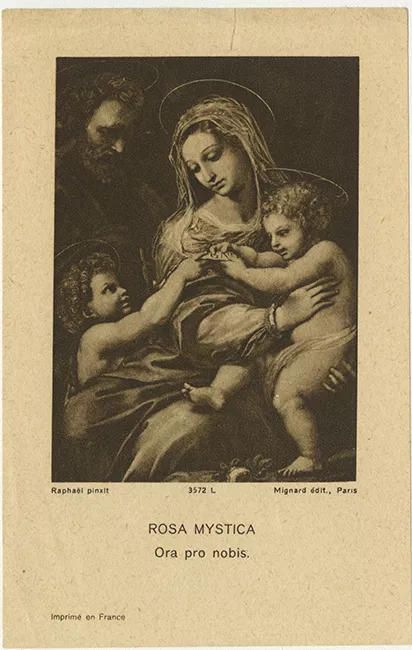 Recuerdo de las bodas de oro de la relijiosa del Sagrado Corazón Hermanita Bravo