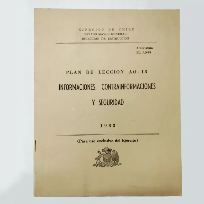 Plan de lección AO-18 Informaciones contra informaciones y seguridad