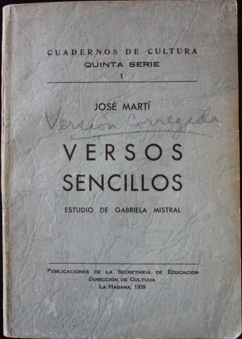 Versos Sencillos, Estudios de Gabriela Mistral