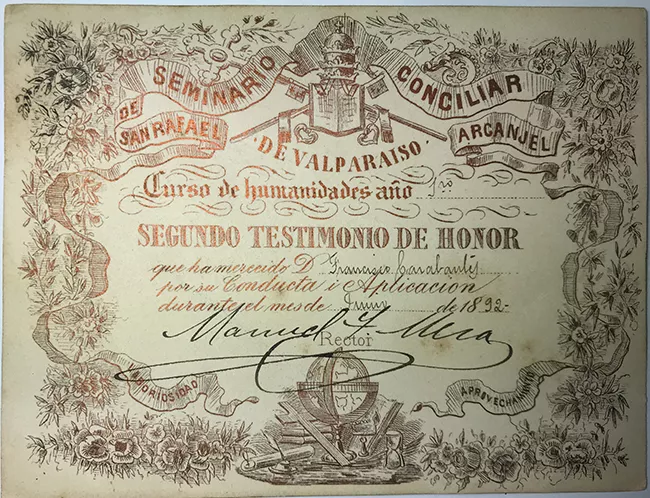Segundo Testimonio de Honor Francisco Carabantes