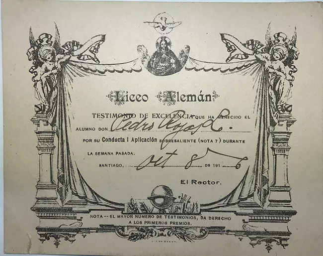 Testimonio de Honor Pedro Rojas L.