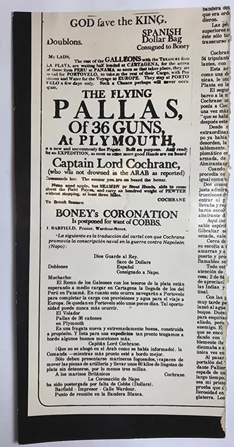 Afiche del artículo ""Lord Cochrane, Bicentenario de su Nacimiento. Rasgos de un Marino Indómito"