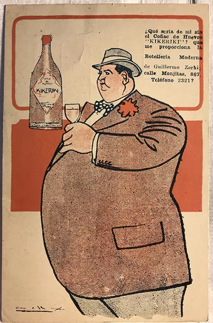 Publicidad de Botillería Moderna Guillermo Zerbi  