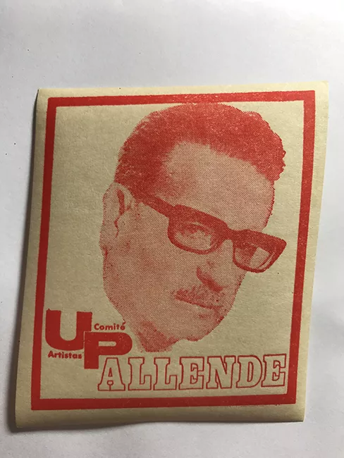 Pegatina de Salvador Allende