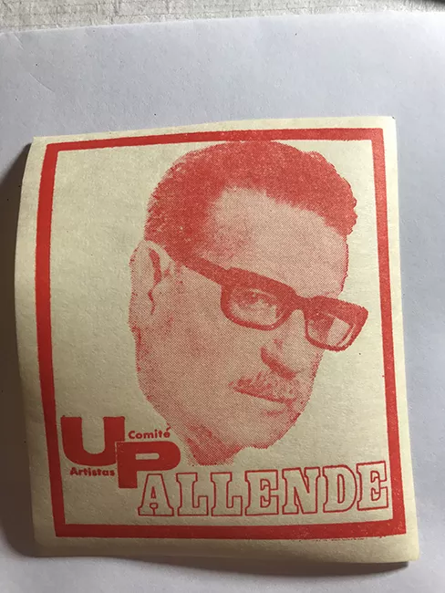 Pegatina de Salvador Allende