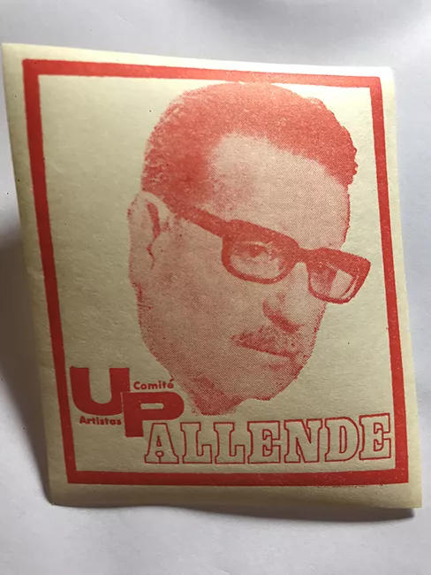 Pegatina de Salvador Allende