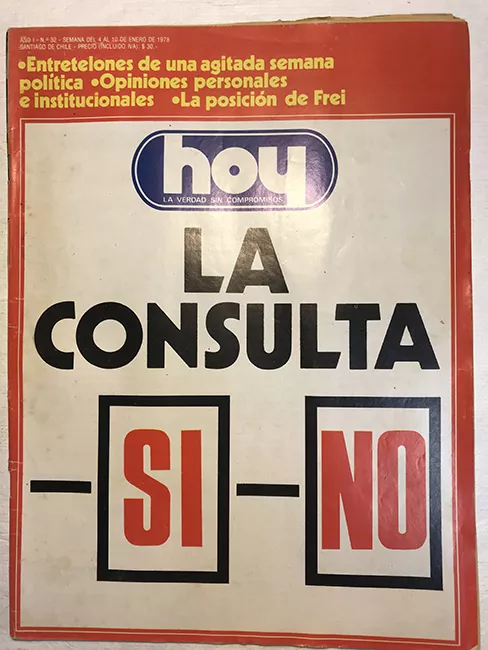 Revista HOY año I n°32 4 enero-10 enero 1978. LA CONSULTA SI NO