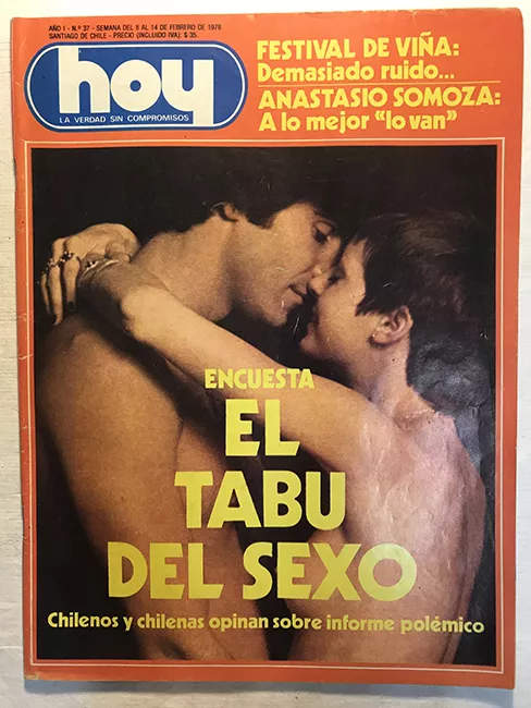 Revista HOY año I n°37. 8 febrero-14 febrero 1978. Encuesta El tabú del Sexo.