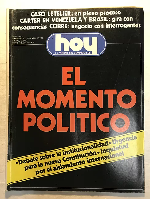 Revista HOY año I n°45. 5 abril-11 abril 1978. El momento político