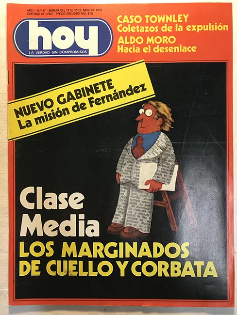 Revista HOY año I n°47. 19 abril-25 abril 1978. Caso Townley coletazos de la expulsión