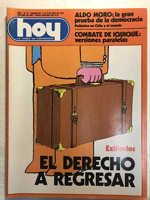 Revista HOY año I n°51. 17 mayo-23 mayo 1978. Exiliados, el derecho a regresar