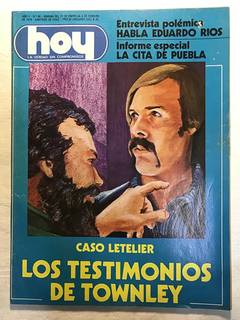 Revista HOY año II n°88. 31 enero-6 febrero 1979. Caso Letelier, los testimonios de Townley