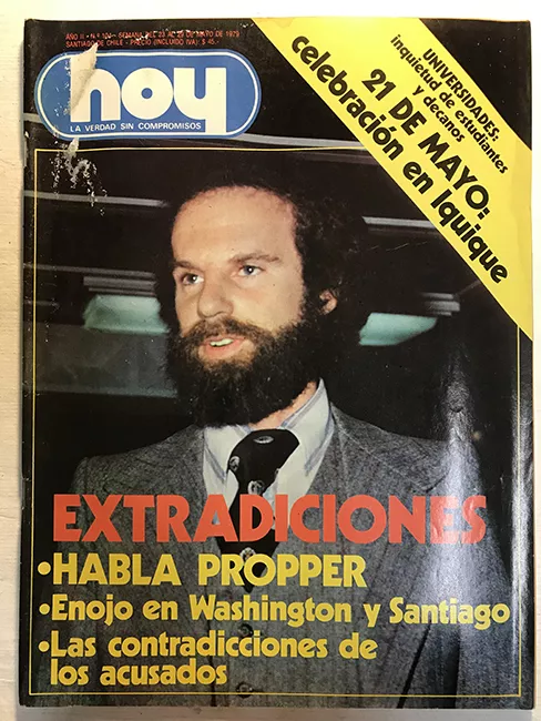 Revista HOY año III n°104. 23 mayo-29 mayo 1979. Extradiciones