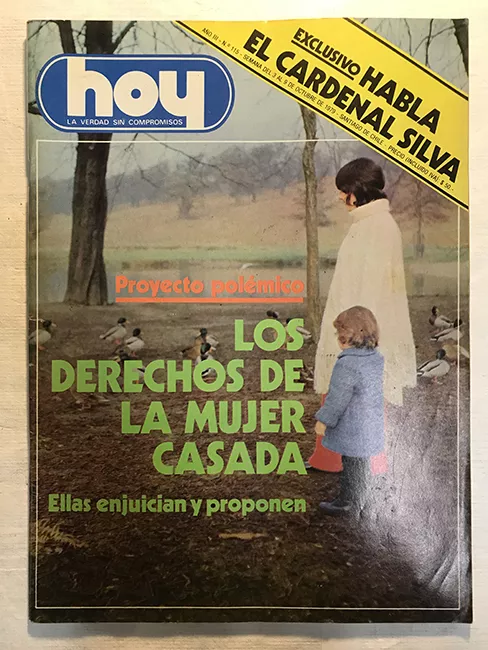 Revista HOY año III n°115. 3 octubre-9 octubre 1979. Proyecto polémico: Los derechos de la mujer casada
