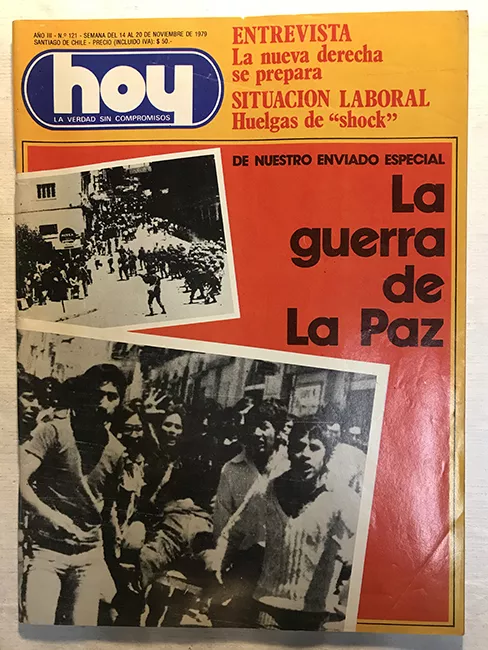 Revista HOY año III n°121. 14 noviembre-20 noviembre 1979. La guerra de la paz