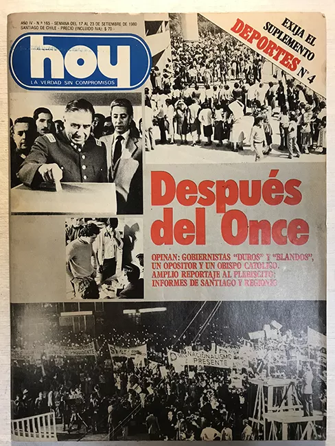Revista HOY año IV n°165. 17 septiembre-23 septiembre 1980. Después del Once