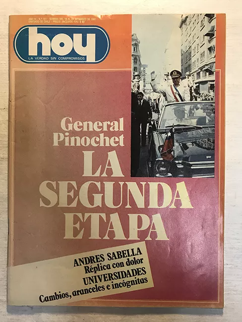 Revista HOY año IV n°191. 18 marzo- 24 marzo 1981. La segunda etapa