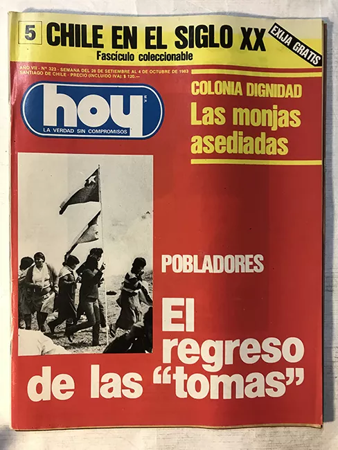 Revista HOY año VII n°323. 28 septiembre-4 octubre 1983. Pobladores: El regreso de las "tomas" 