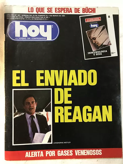 Revista HOY año VIII n°397. 25 febrero-3 marzo 1985