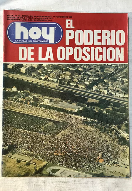 Revista HOY año IX n°436. 25 noviembre-1 diciembre 1985. El poderío de la oposición