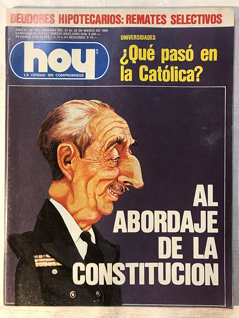 Revista HOY año IX n°453. 24 marzo-30 marzo 1986. Al abordaje de la Constitución