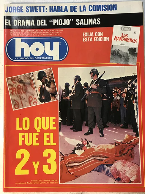 Revista HOY año X n°468. 7 julio-13 julio 1986. Lo que fue el 2 y 3