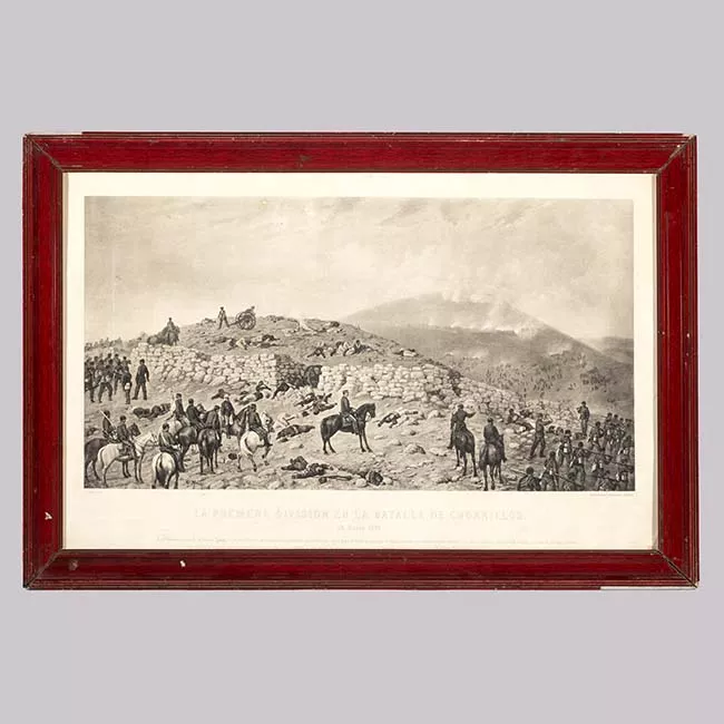 Primera división en la Batalla de Chorrillos, 1881