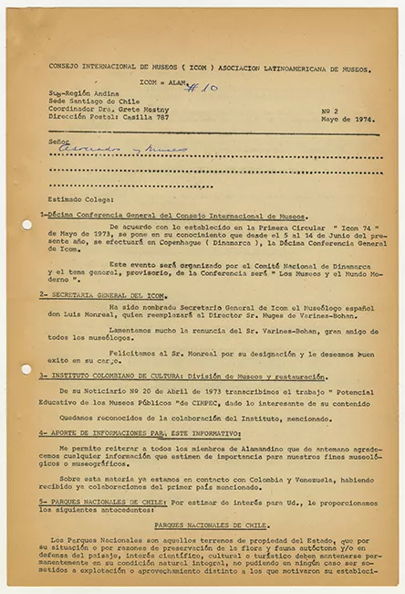 Boletín de la Subregión Andina n° 2 mayo 1974. ALAMANDINO