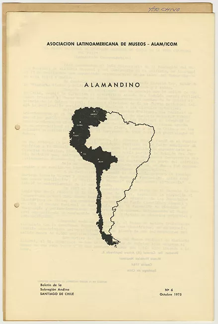 Boletín de la Subregión Andina n° 6 octubre 1975. ALAMANDINO