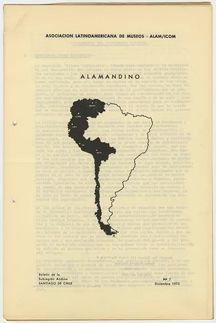 Boletín de la Subregión Andina n° 7 Diciembre 1975. ALAMANDINO