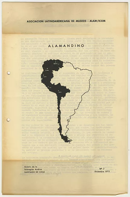 Boletín de la Subregión Andina n° 7 Diciembre 1975. ALAMANDINO