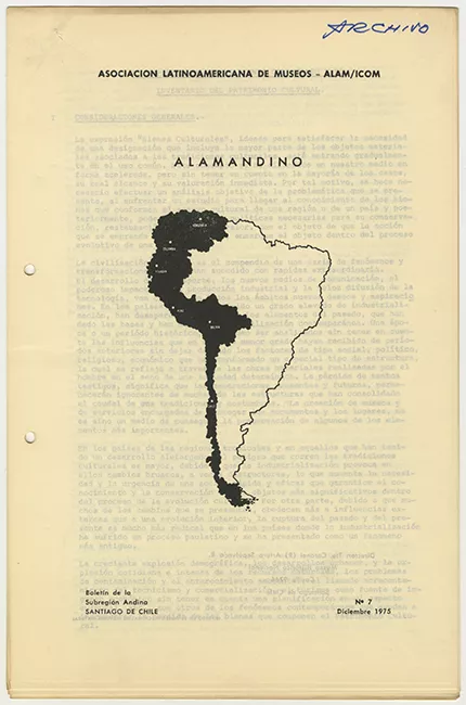 Boletín de la Subregión Andina n° 7 Diciembre 1975. ALAMANDINO