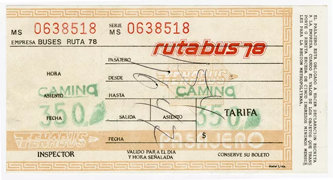 Pasaje Interurbano Rutabus 78