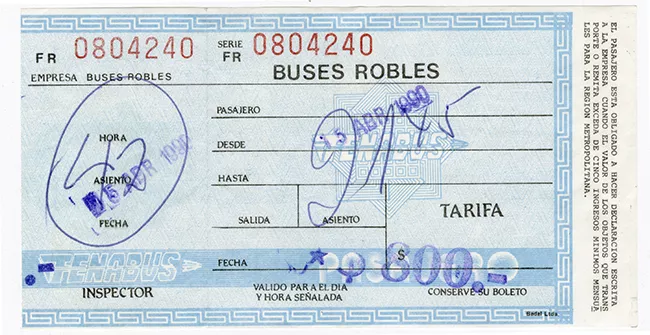 Pasaje Interurbano Robles