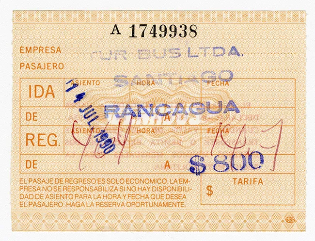 Pasaje Interurbano Tur Bus SantiaGo-Rancagua