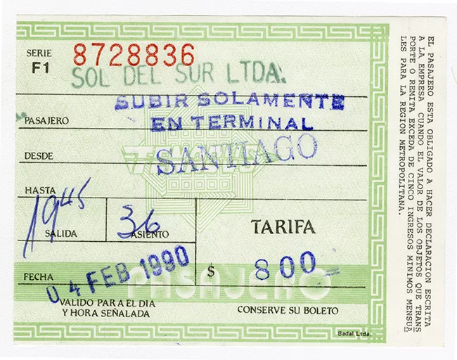 Pasaje Interurbano Sol del Sur