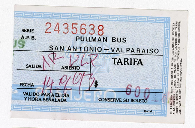 Pasaje Interurbano Pullman Bus San Antonio-Valparaíso