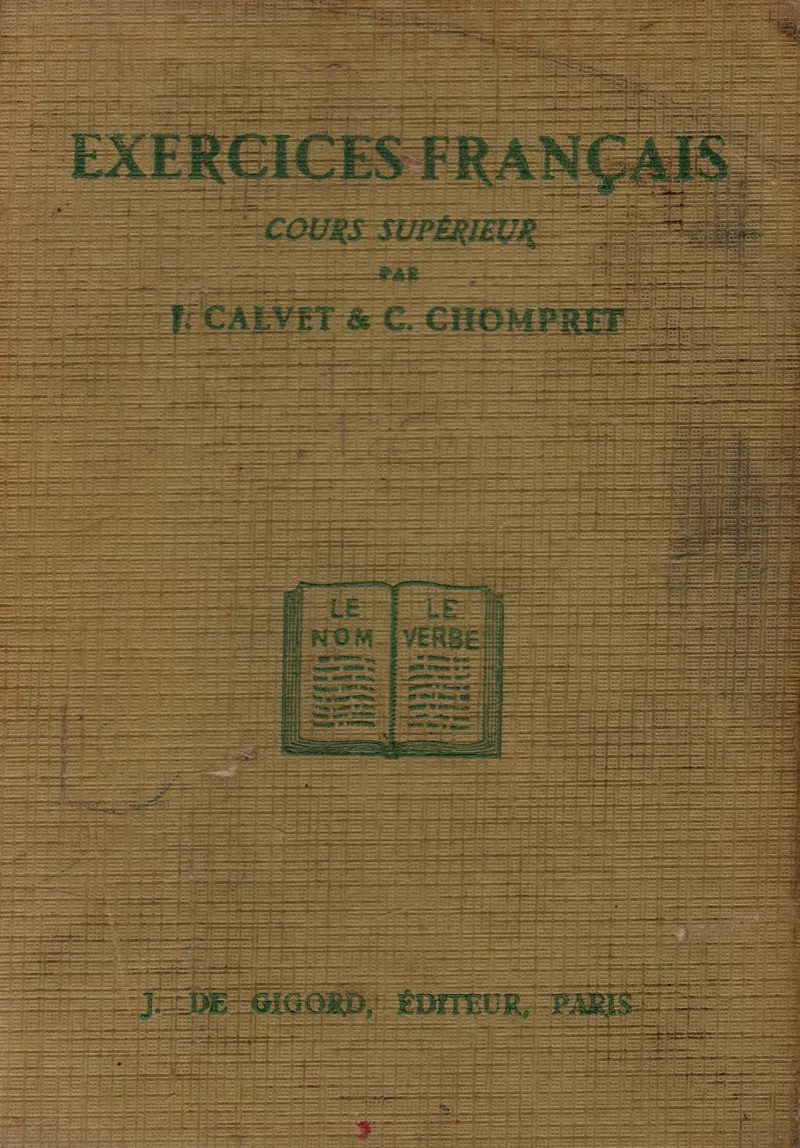 Exercices francais. Cours superieur